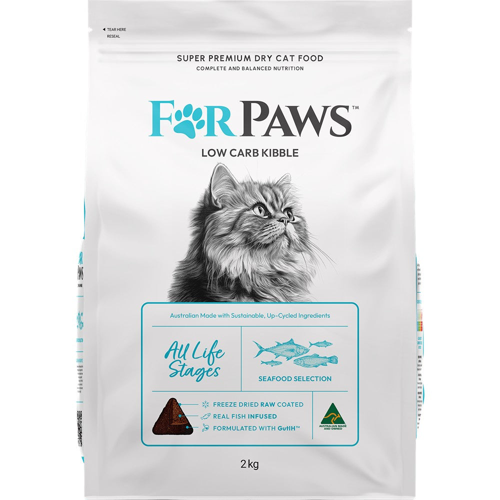 For Paws Low Carb Seafood Blend Dry Cat Food