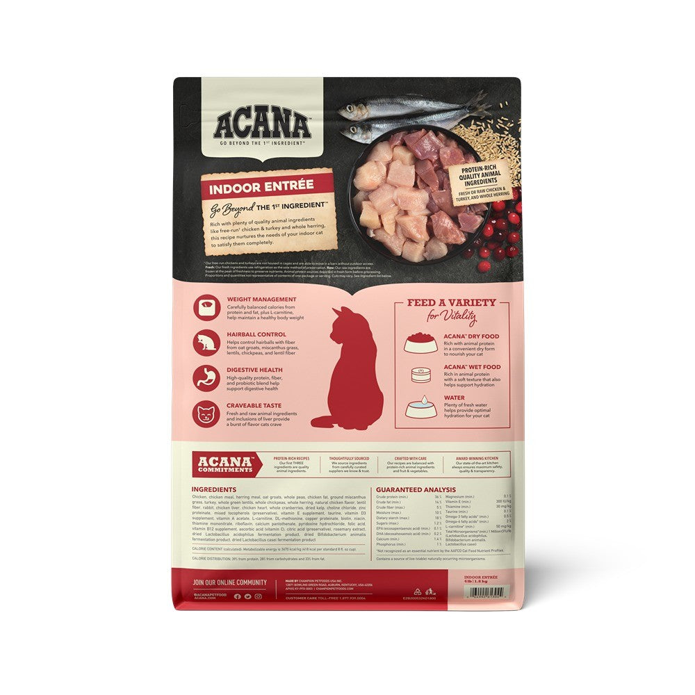 Acana Indoor Entrée Adult Dry Cat Food