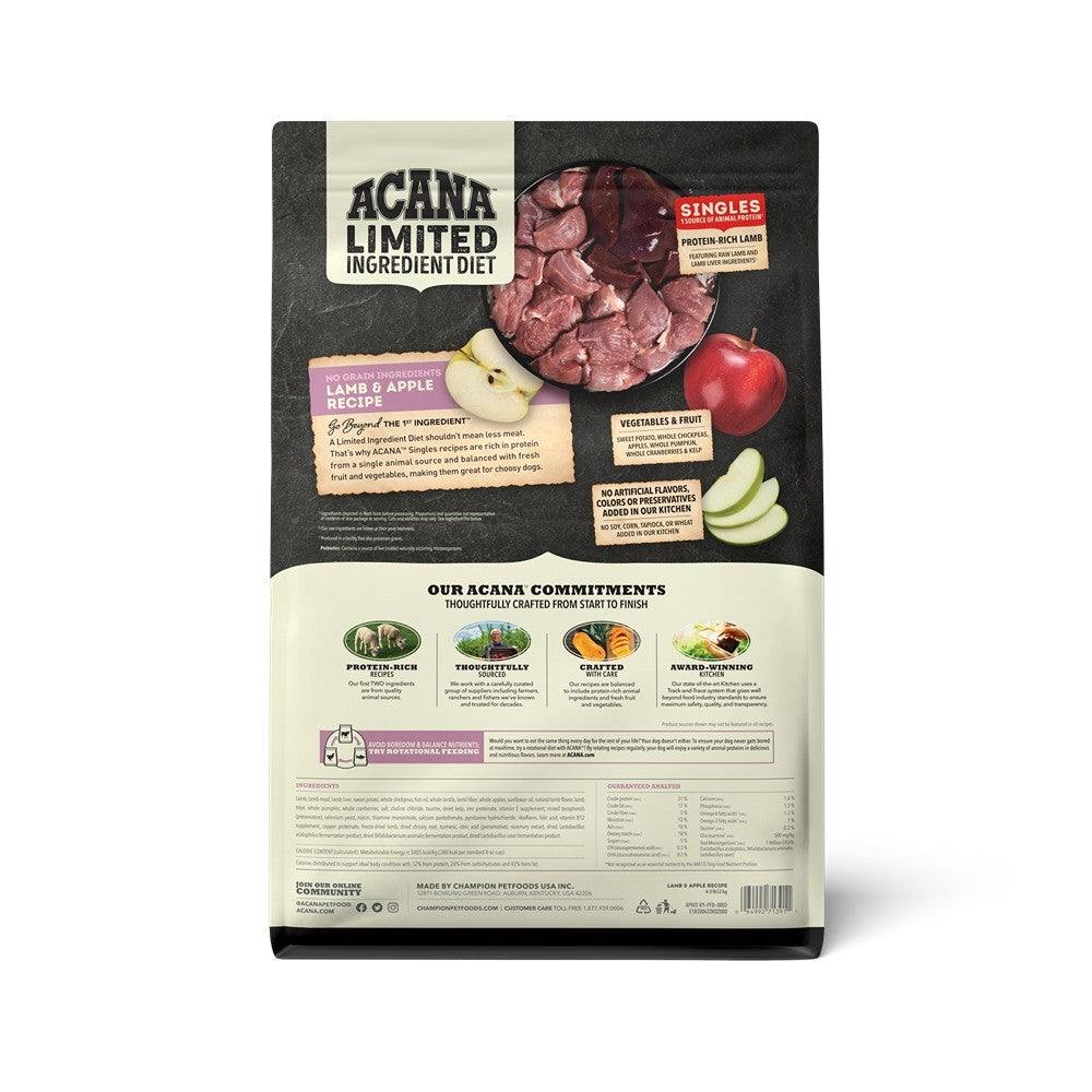 Acana Limited Ingredient Lamb & Apple Adult Dry Dog Food