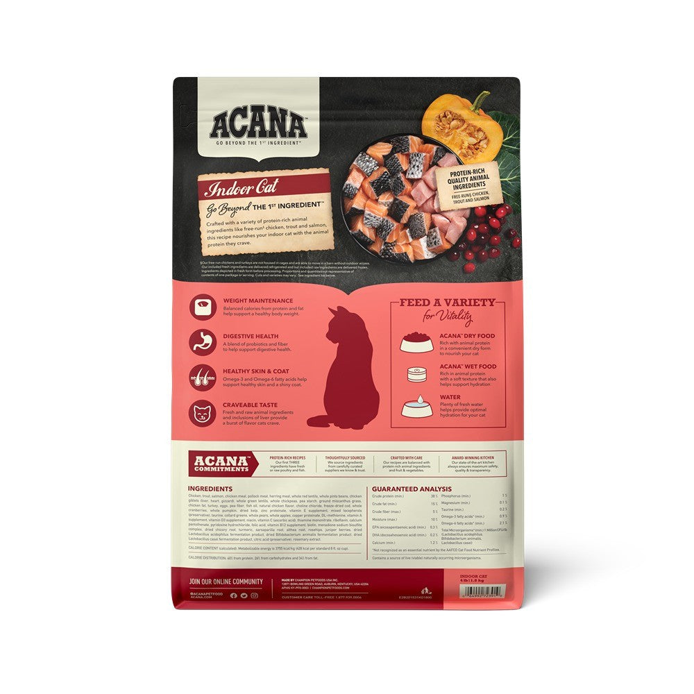 Acana High Protein Indoor Adult Dry Cat Food