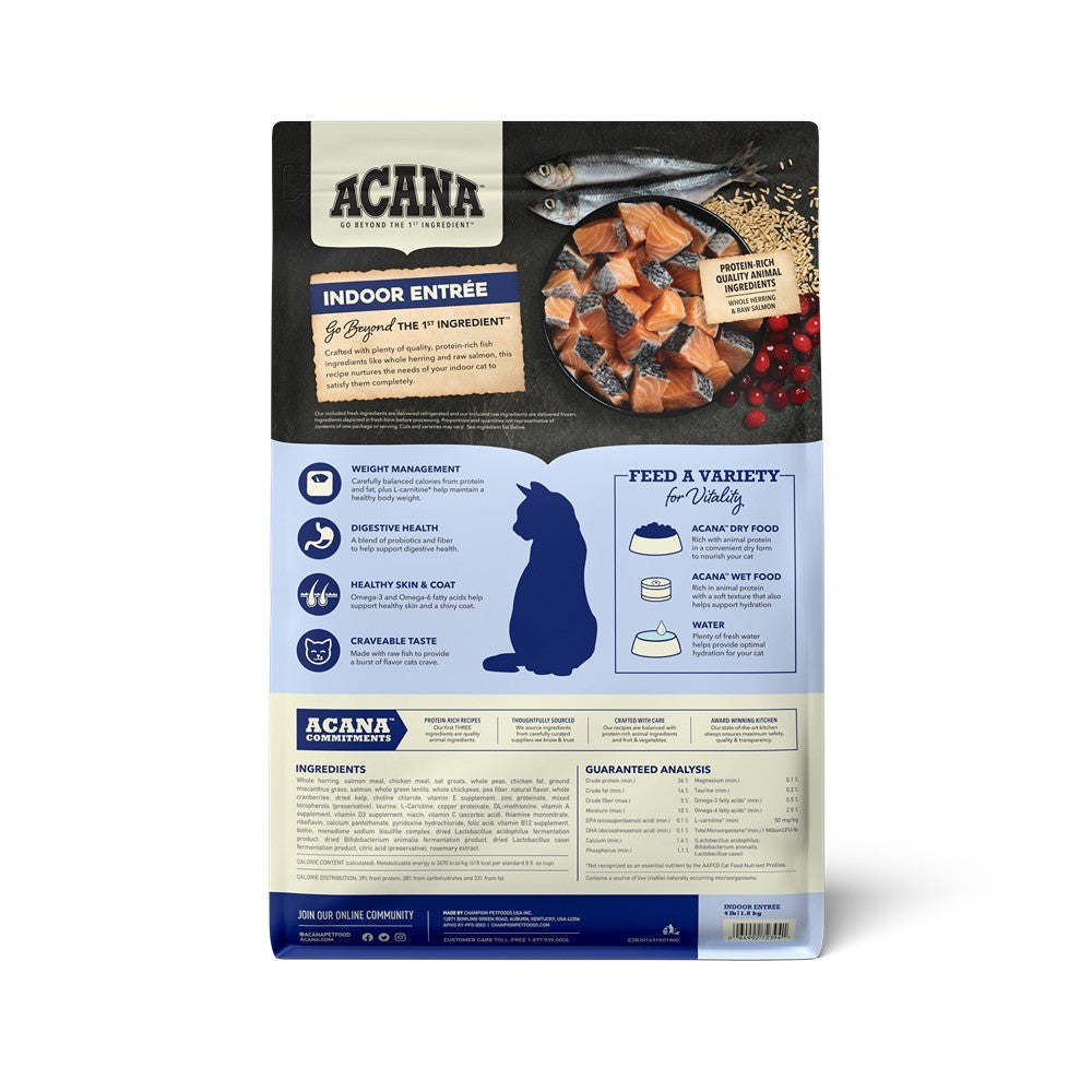 Acana Indoor Entrée Seafood Adult Dry Cat Food