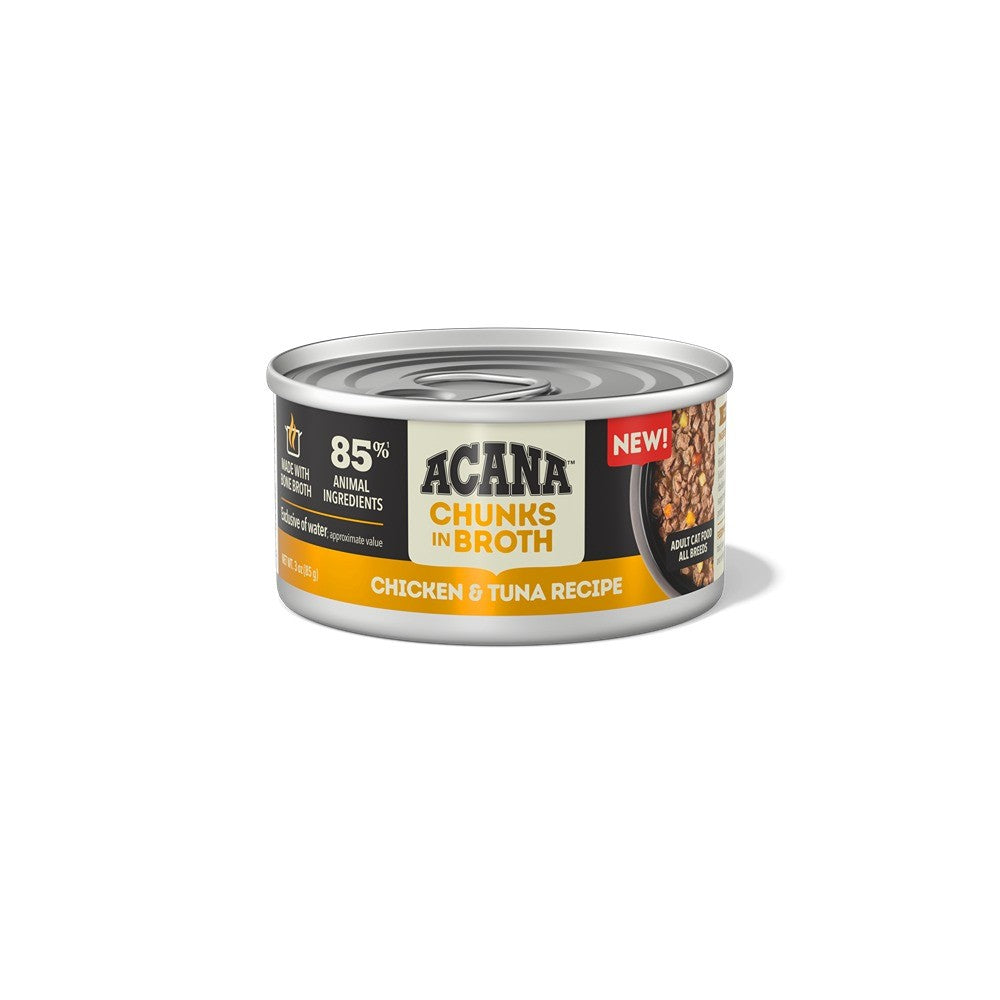 Acana Chunks in Broth Chicken & Tuna Adult Wet Cat Food