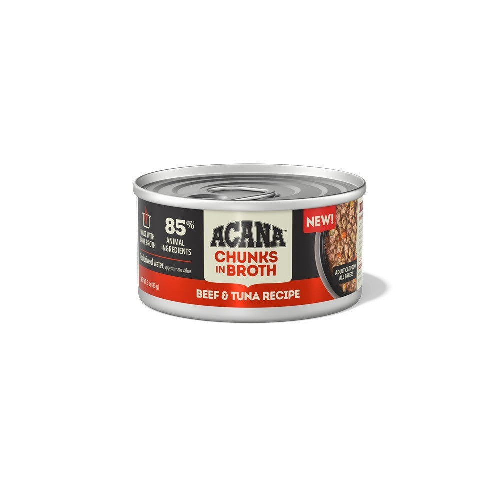 Acana Chunks in Broth Beef & Tuna Adult Wet Cat Food