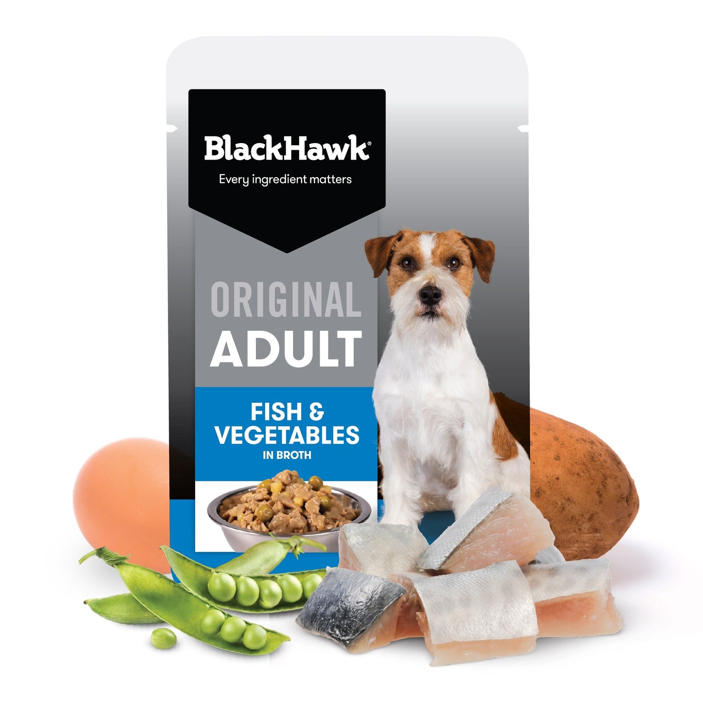 Black Hawk Small Breed Adult Fish & Vegetables Wet Dog Food