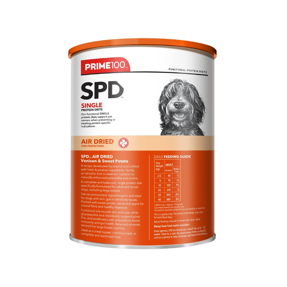 Prime100 SPD Air Dried Venison & Sweet Potato Dry Dog Food