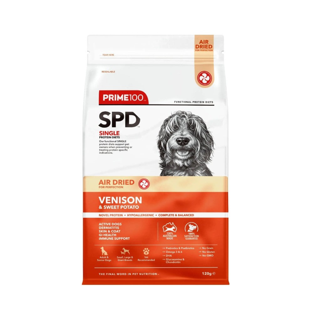 Prime100 SPD Air Dried Venison & Sweet Potato Dry Dog Food