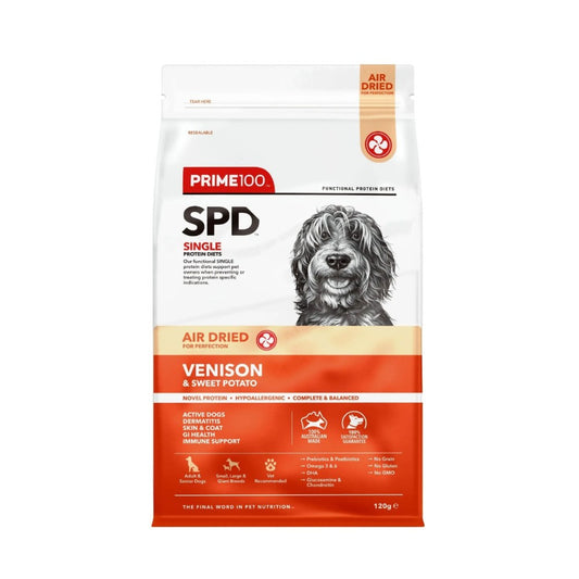 Prime100 SPD Air Dried Venison & Sweet Potato Dry Dog Food