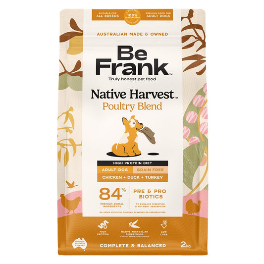 Be Frank Native Harvest Poultry Blend Dry Dog Food