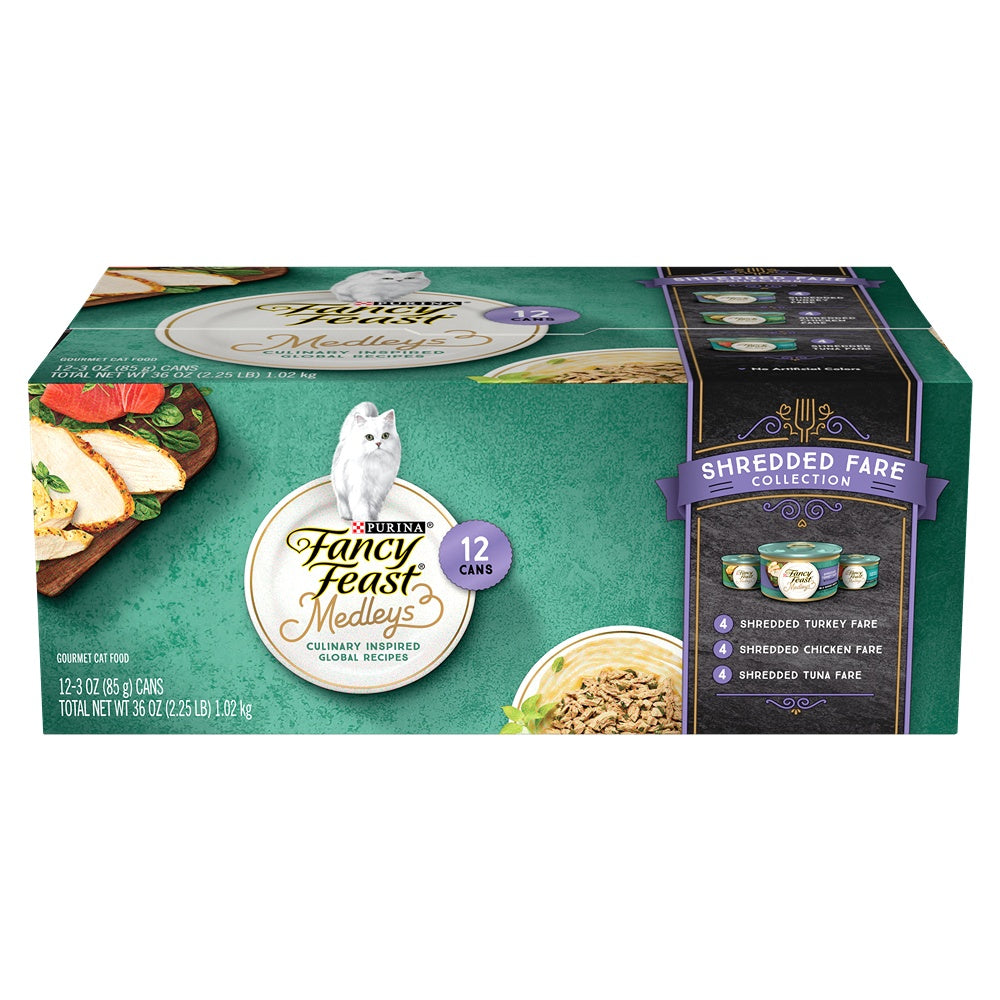 Fancy Feast Medleys Shredded Fare Collection Wet Cat Food