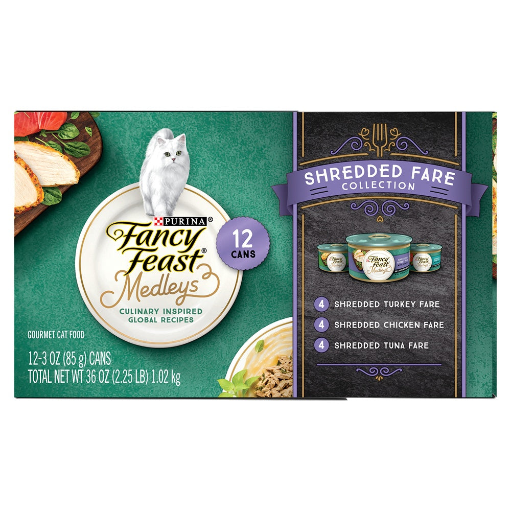 Fancy Feast Medleys Shredded Fare Collection Wet Cat Food