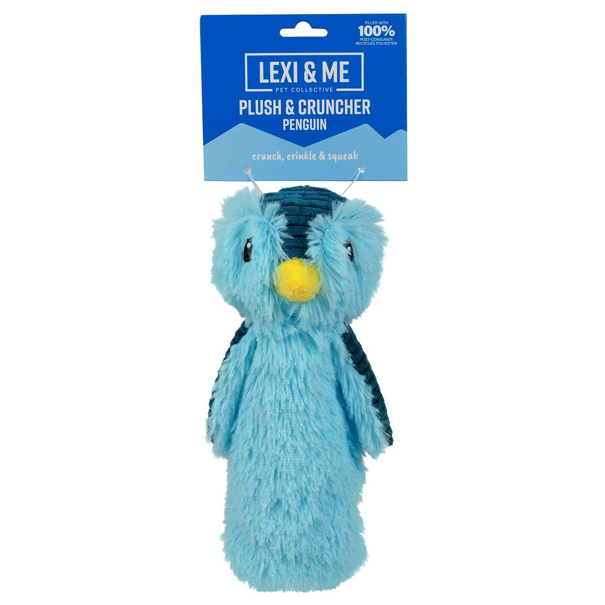 Lexi & Me Penguin Plush Cruncher Dog Toy