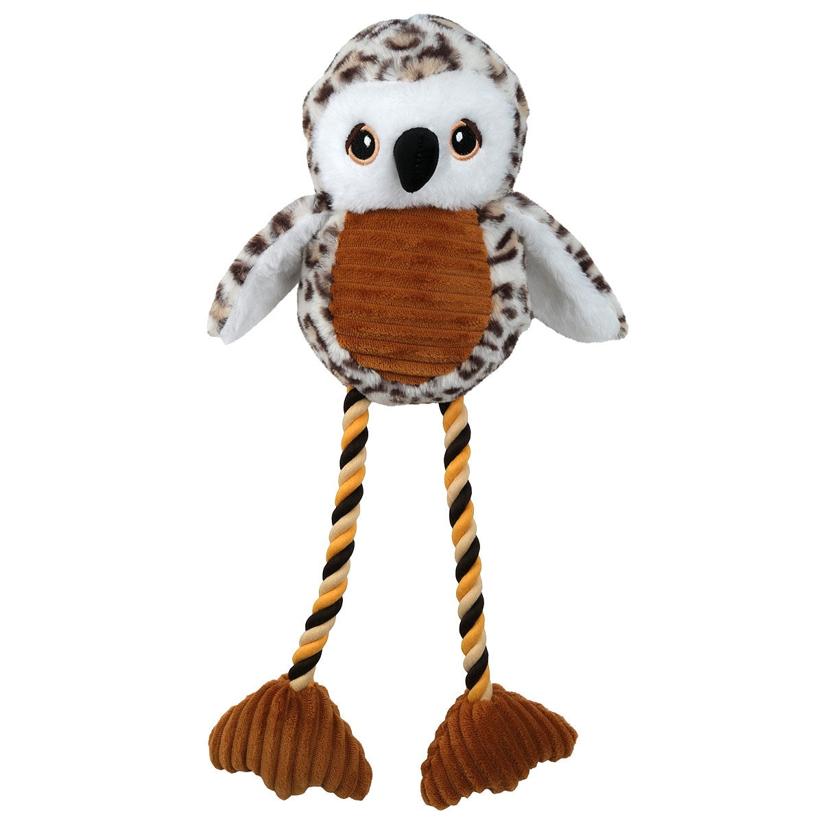 Lexi & Me Long Leg Owl Plush & Rope Dog Toy