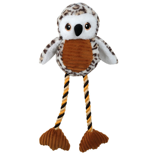 Lexi & Me Long Leg Owl Plush & Rope Dog Toy