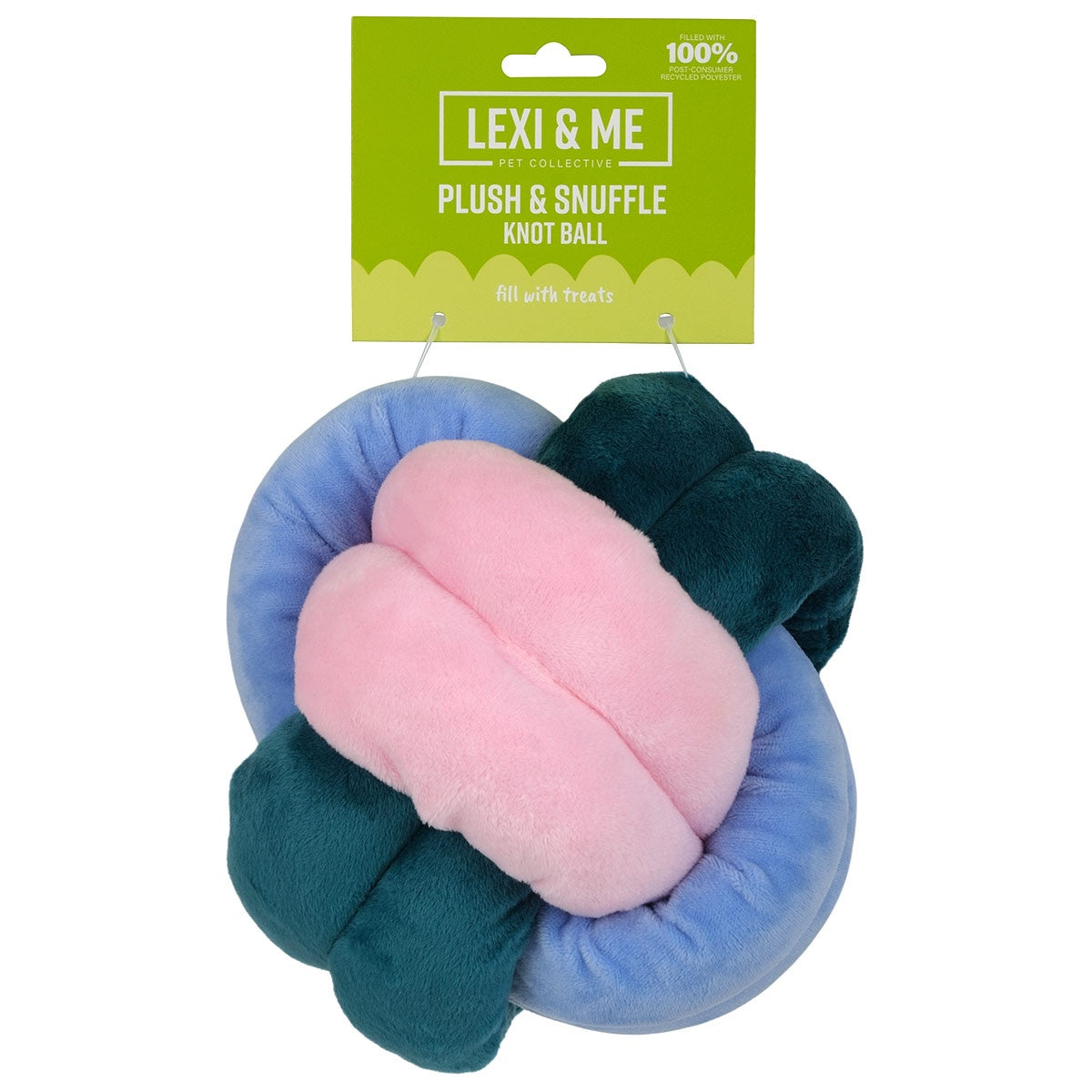 Lexi & Me Plush & Snuffle Knot Ball Dog Toy