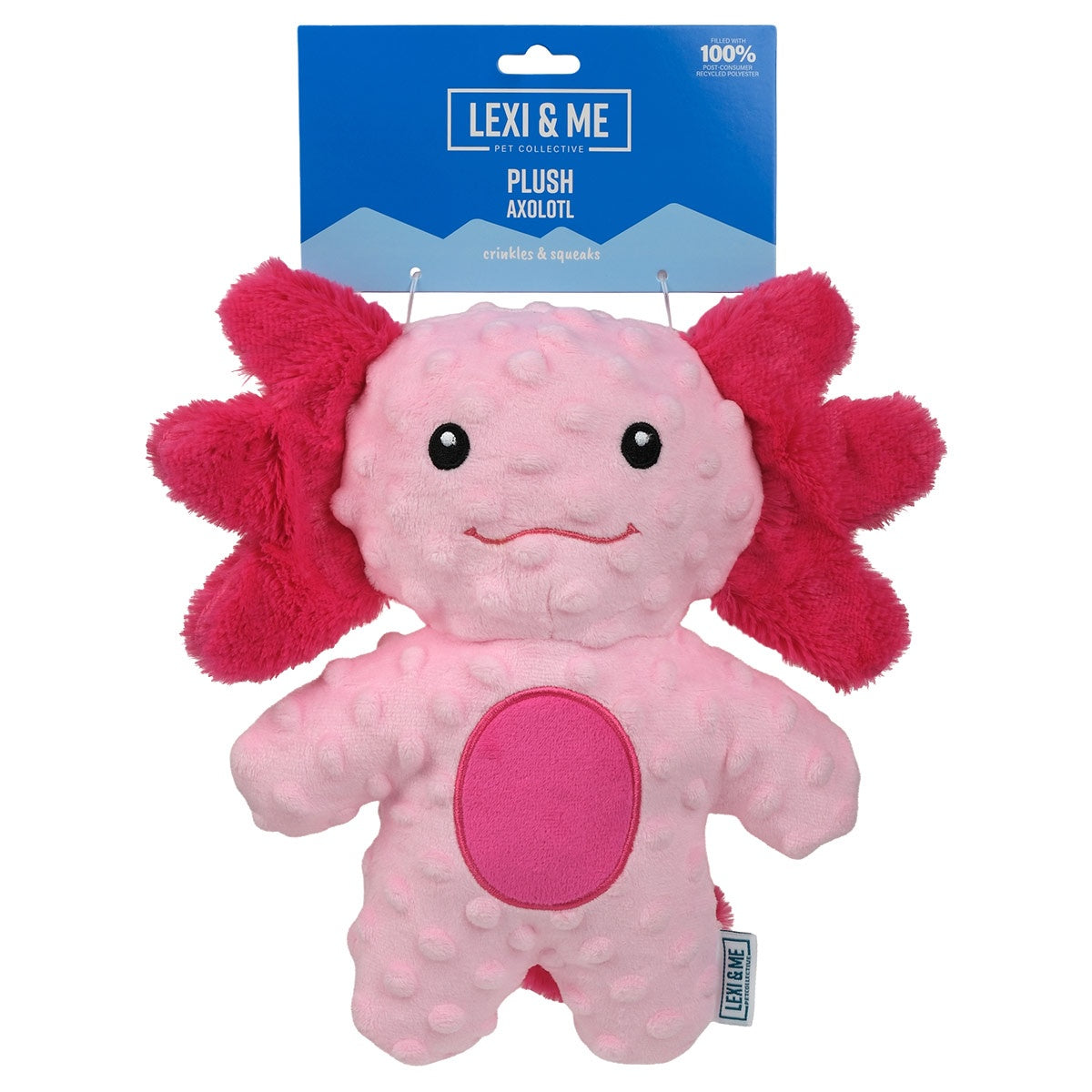 Lexi & Me Axolotl Plush Dog Toy