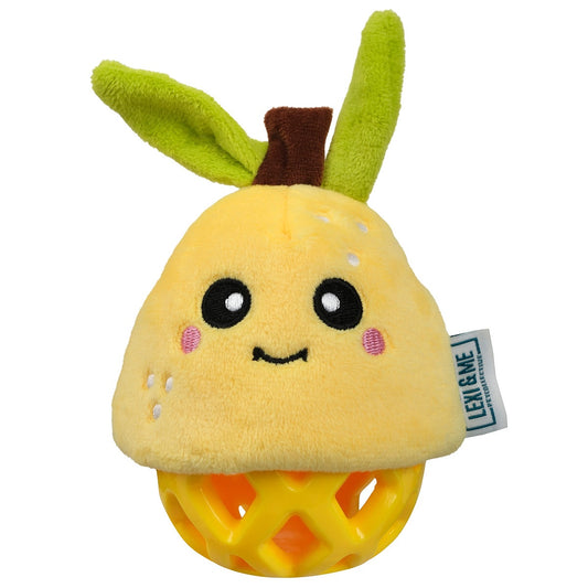 Lexi & Me Lemon Plush & Rubber Dog Toy