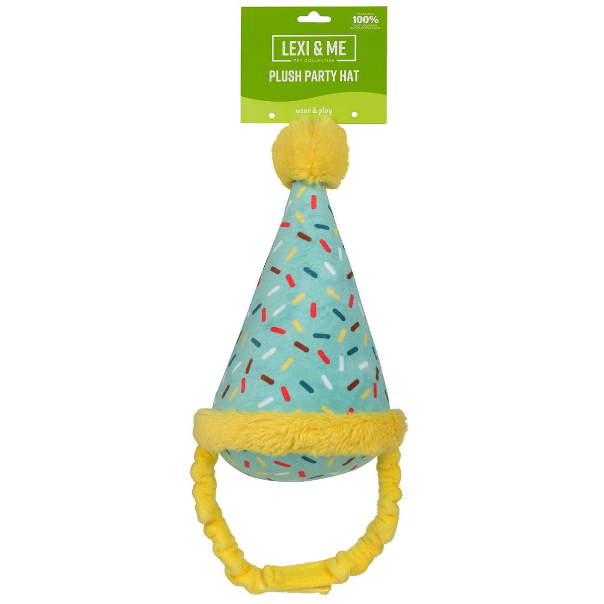 Lexi & Me Party Hat Plush Dog Toy