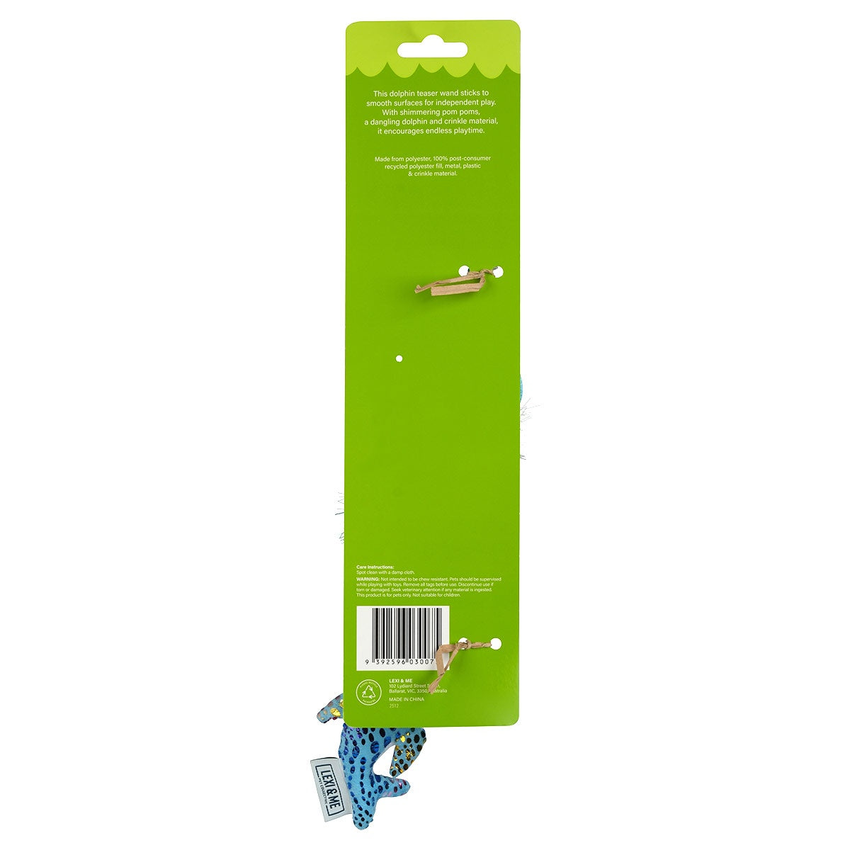 Lexi & Me Dolphin Suction Mount Cat Teaser Toy