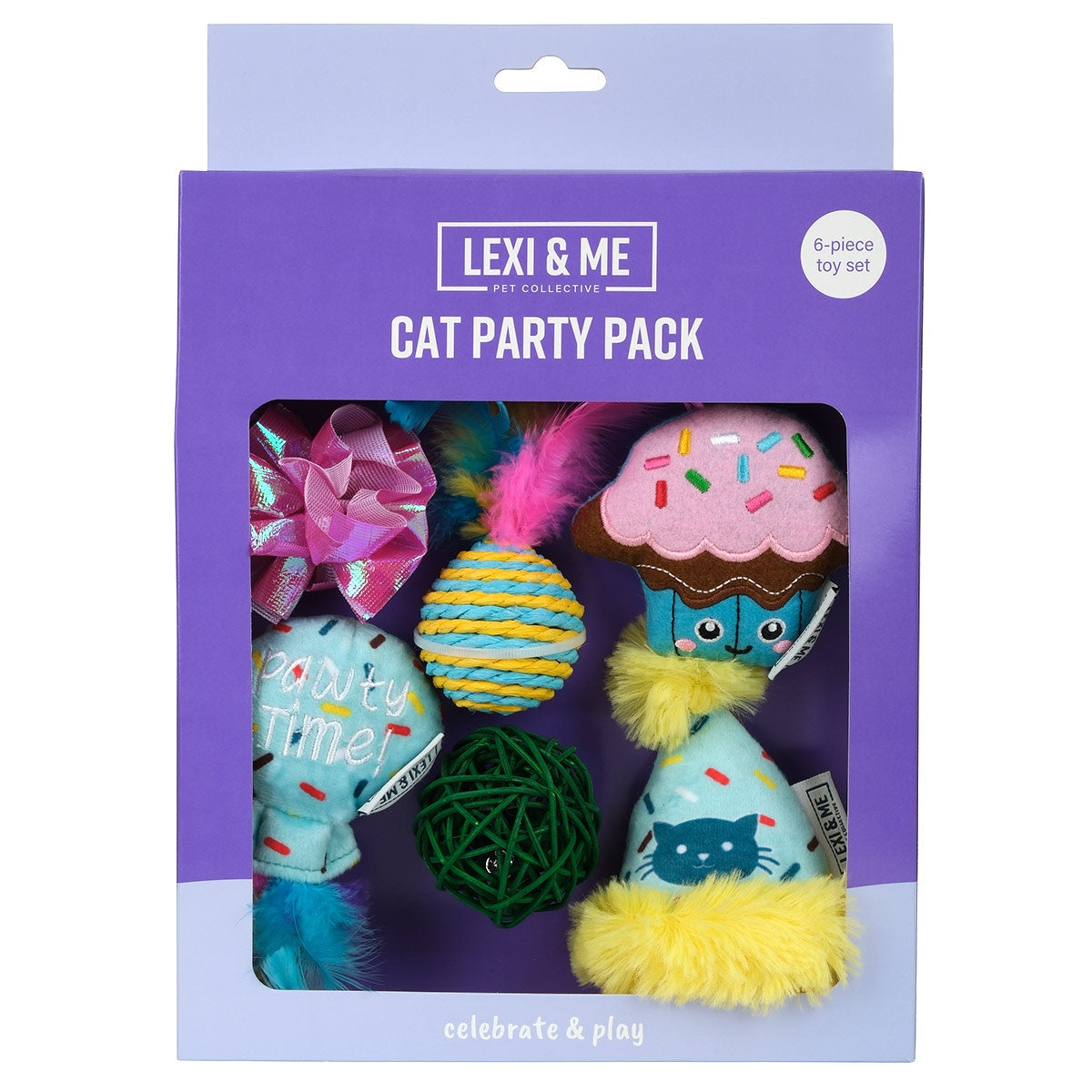 Lexi & Me Party Plush Assorted Cat Toys