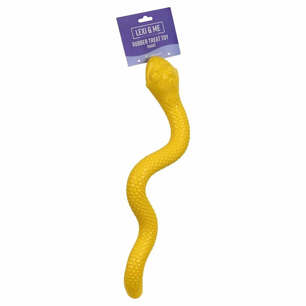 Lexi & Me Snake Rubber Treat Dog Toy