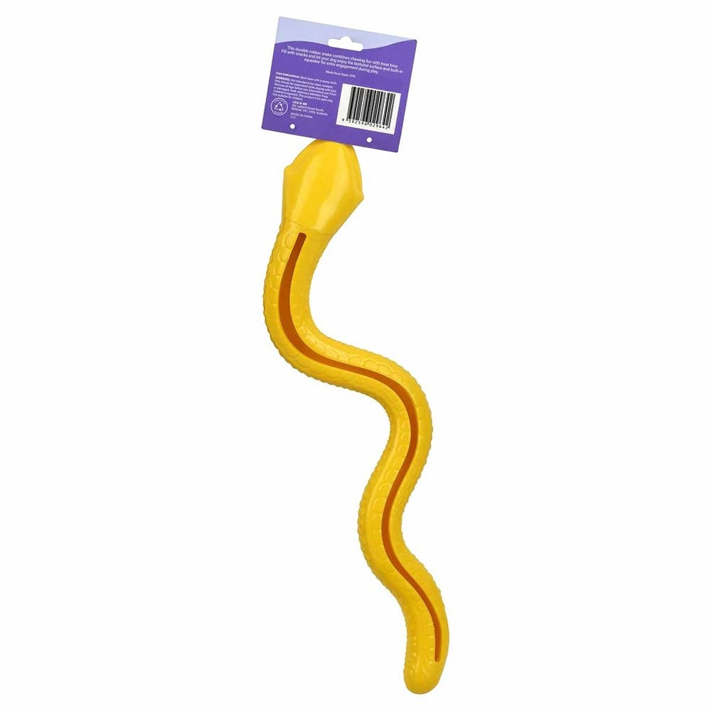 Lexi & Me Snake Rubber Treat Dog Toy
