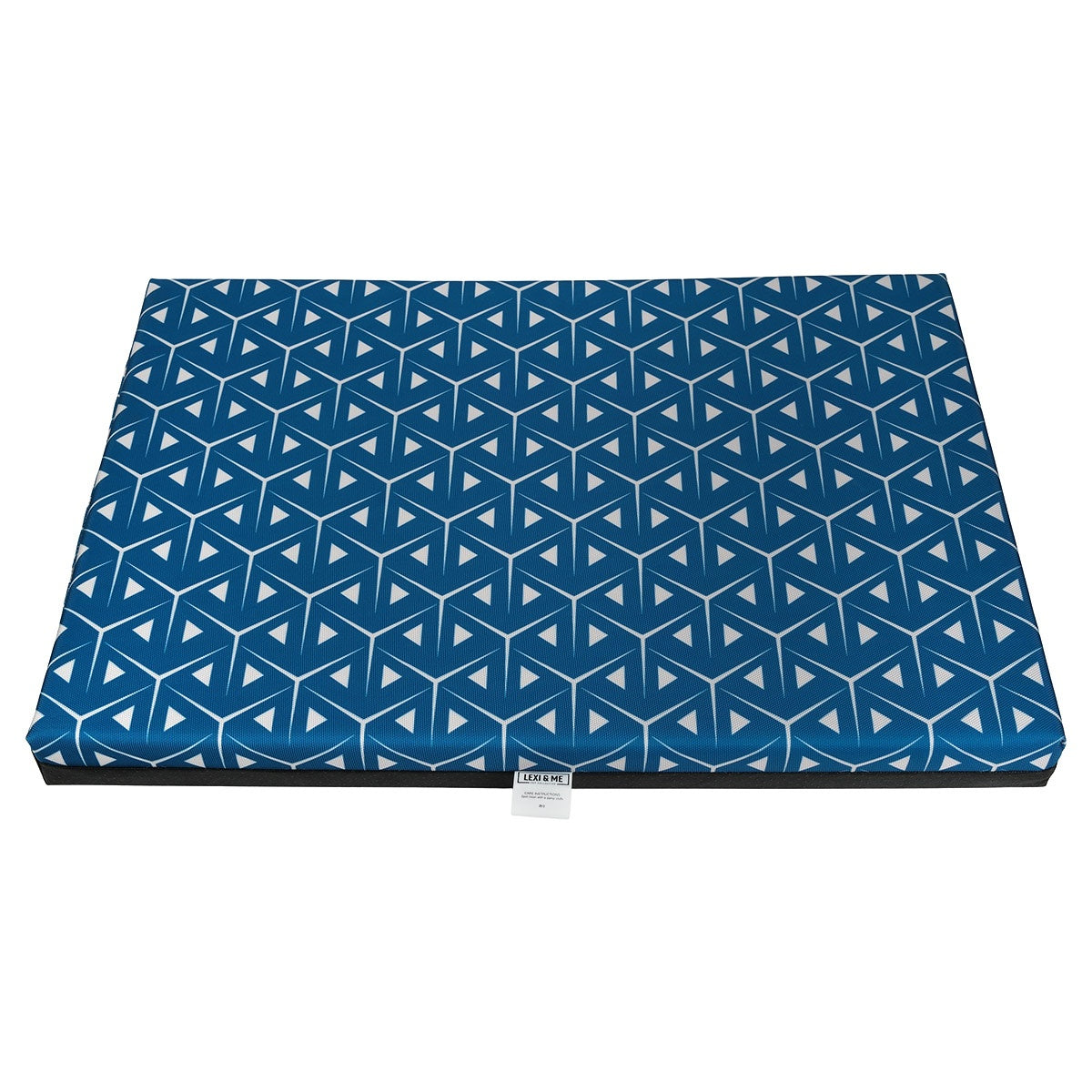 Lexi & Me Large Dog Crate Mat Blue Mosaic