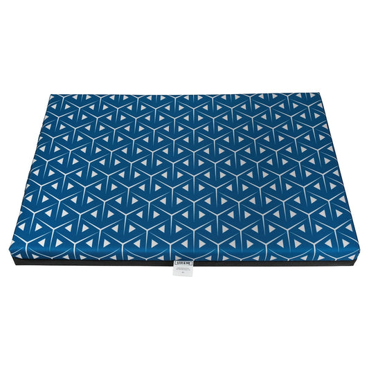 Lexi & Me Large Dog Crate Mat Blue Mosaic