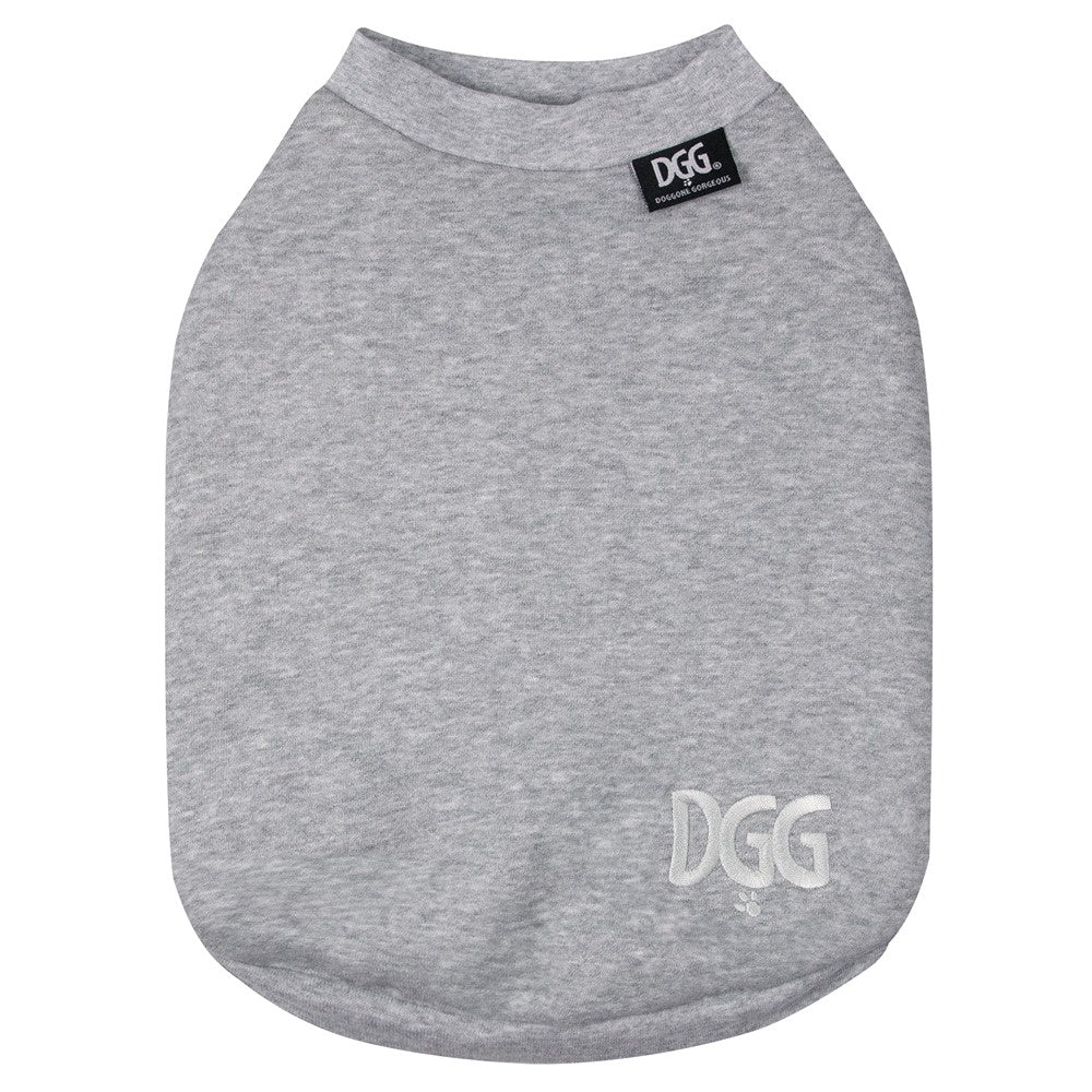 DGG Jersey Huggie Dog Jumper Marle Grey