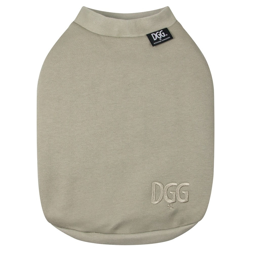 DGG Jersey Huggie Dog Jumper Sand Grey