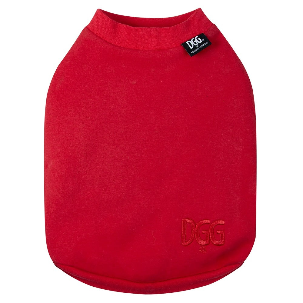 DGG Jersey Huggie Dog Jumper Red