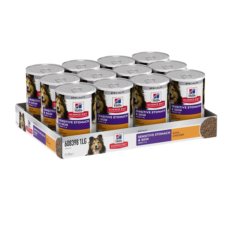 Hill's Science Diet Adult Sensitive Stomach & Skin with Chicken Canned Wet Dog Food