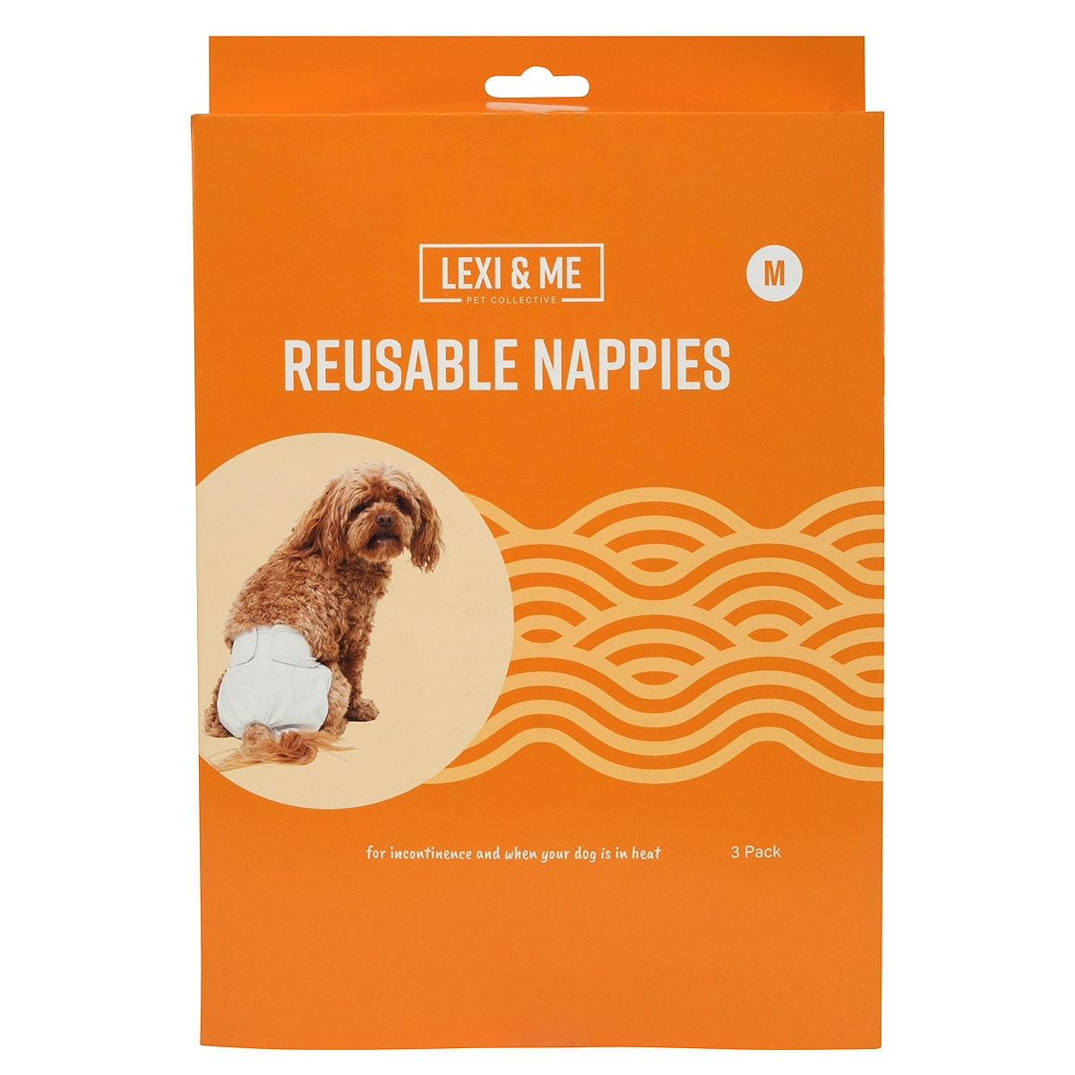 Lexi & Me Reuseable 3 Pack Dog Nappies