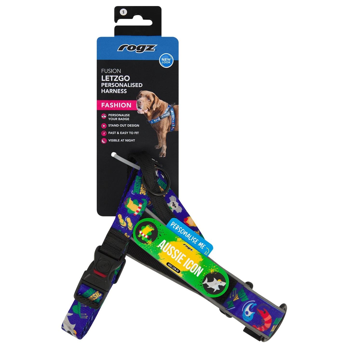 Rogz Fusion Letzgo Australiana Dog Harness