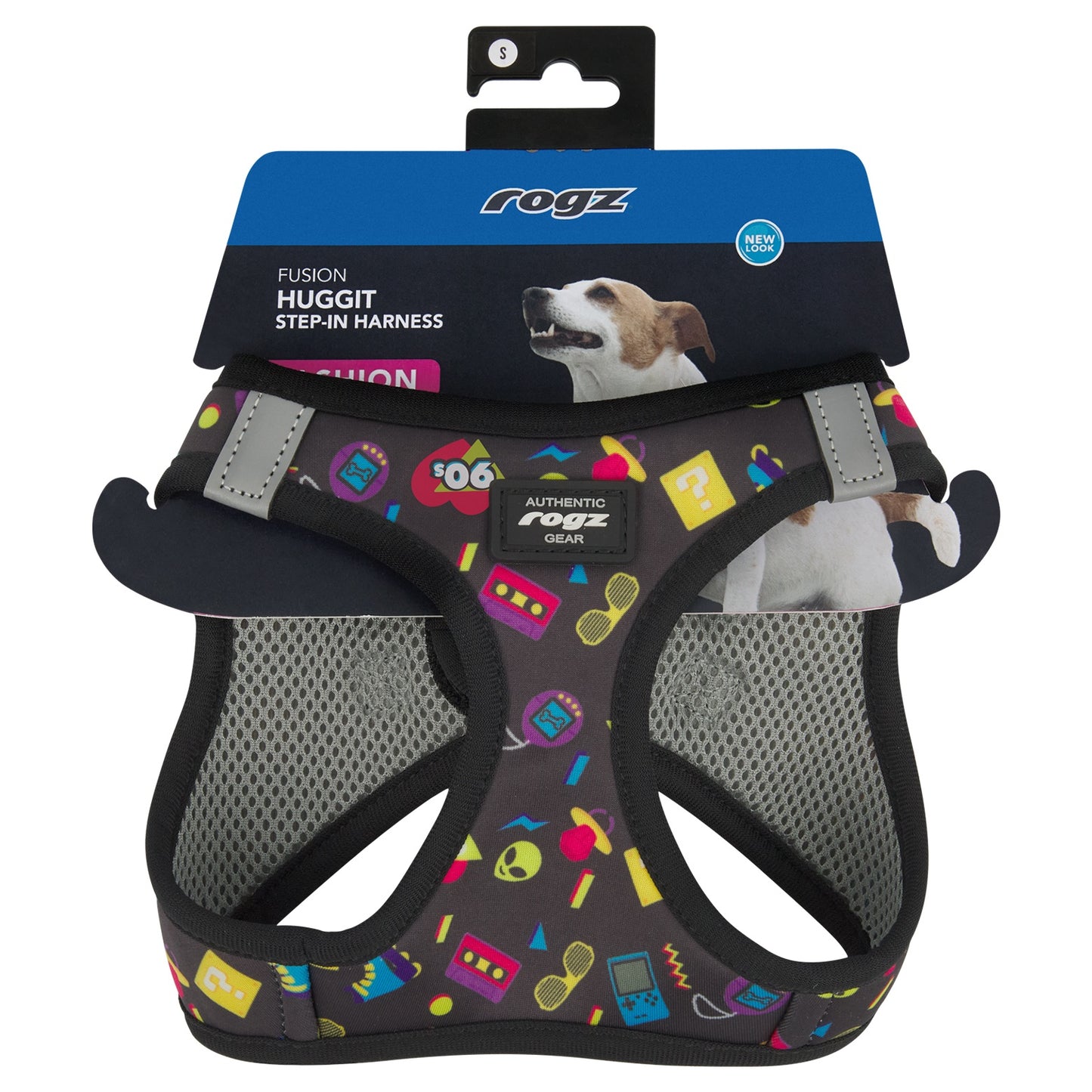 Rogz Fusion Huggit 90’S Nostalgia Dog Harness