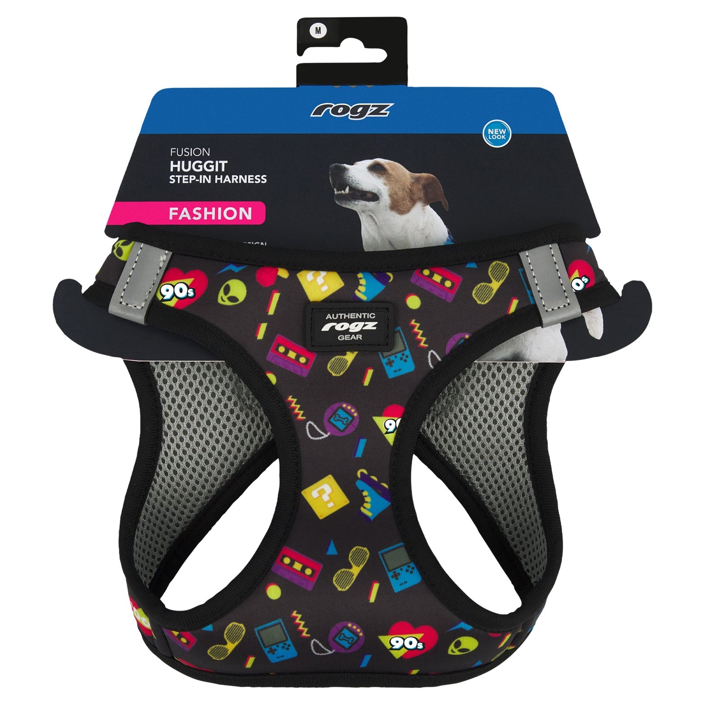 Rogz Fusion Huggit 90’S Nostalgia Dog Harness