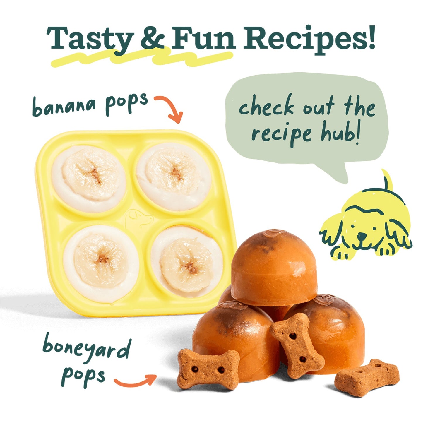 Woof Pupsicle Dog Treat Freezing Tray