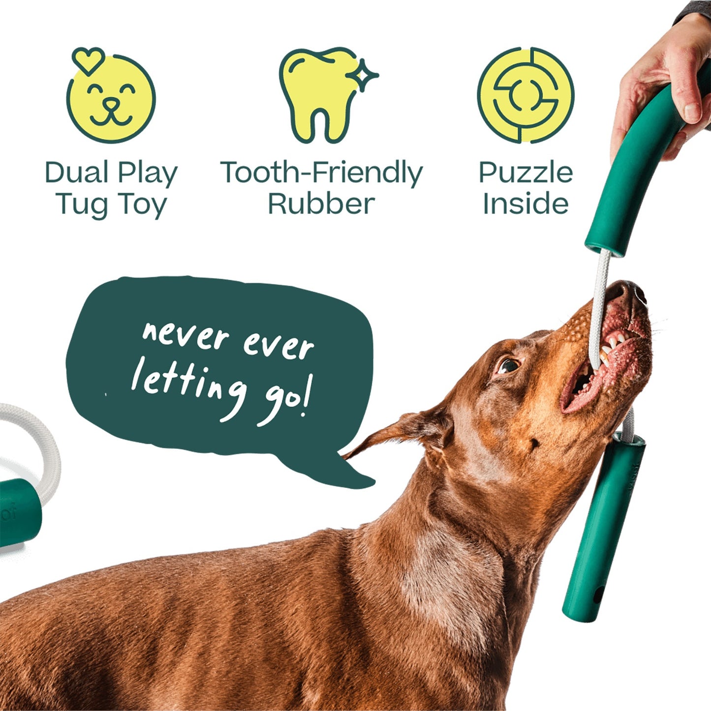 Woof Nomchucks Treat Dispensing Dog Toy