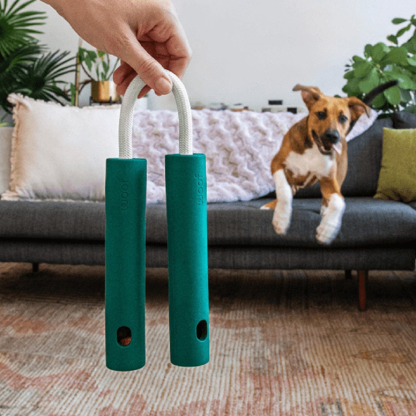 Woof Nomchucks Treat Dispensing Dog Toy