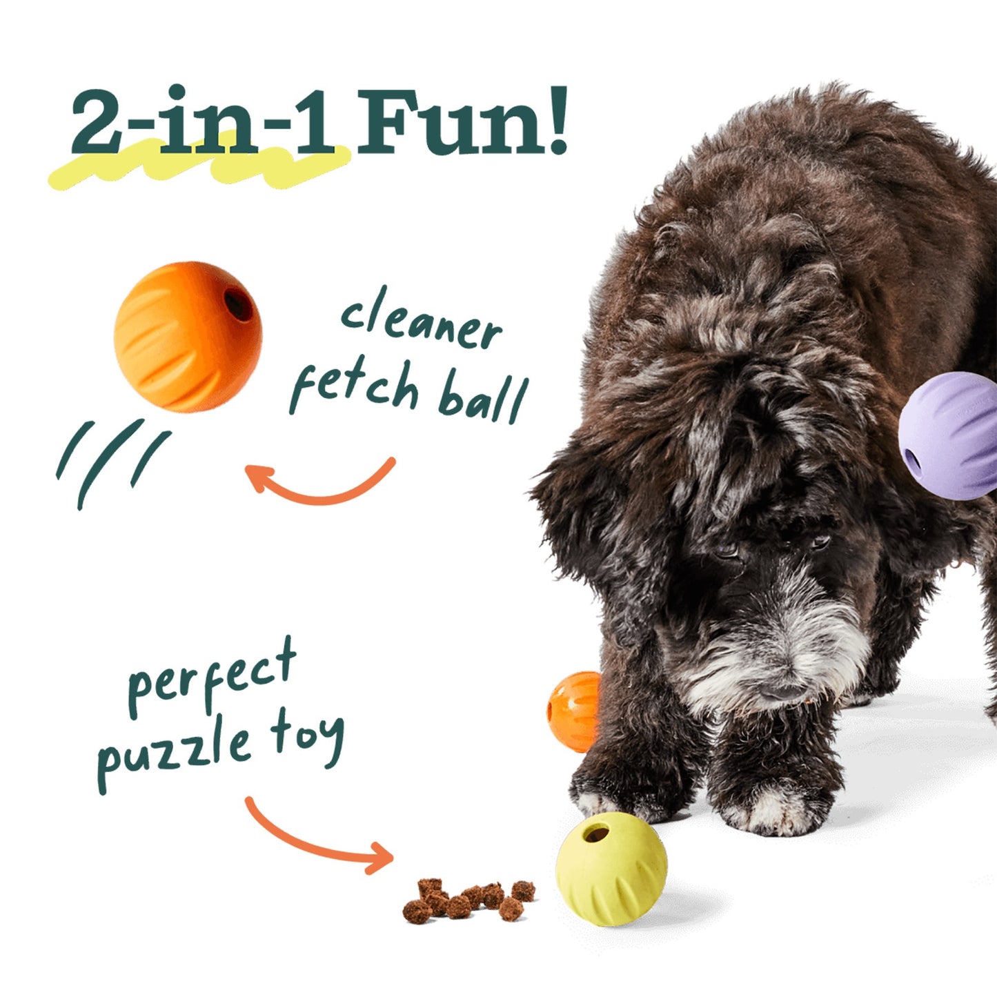 Woof FlyBall Treat Dispensing Dog Toy