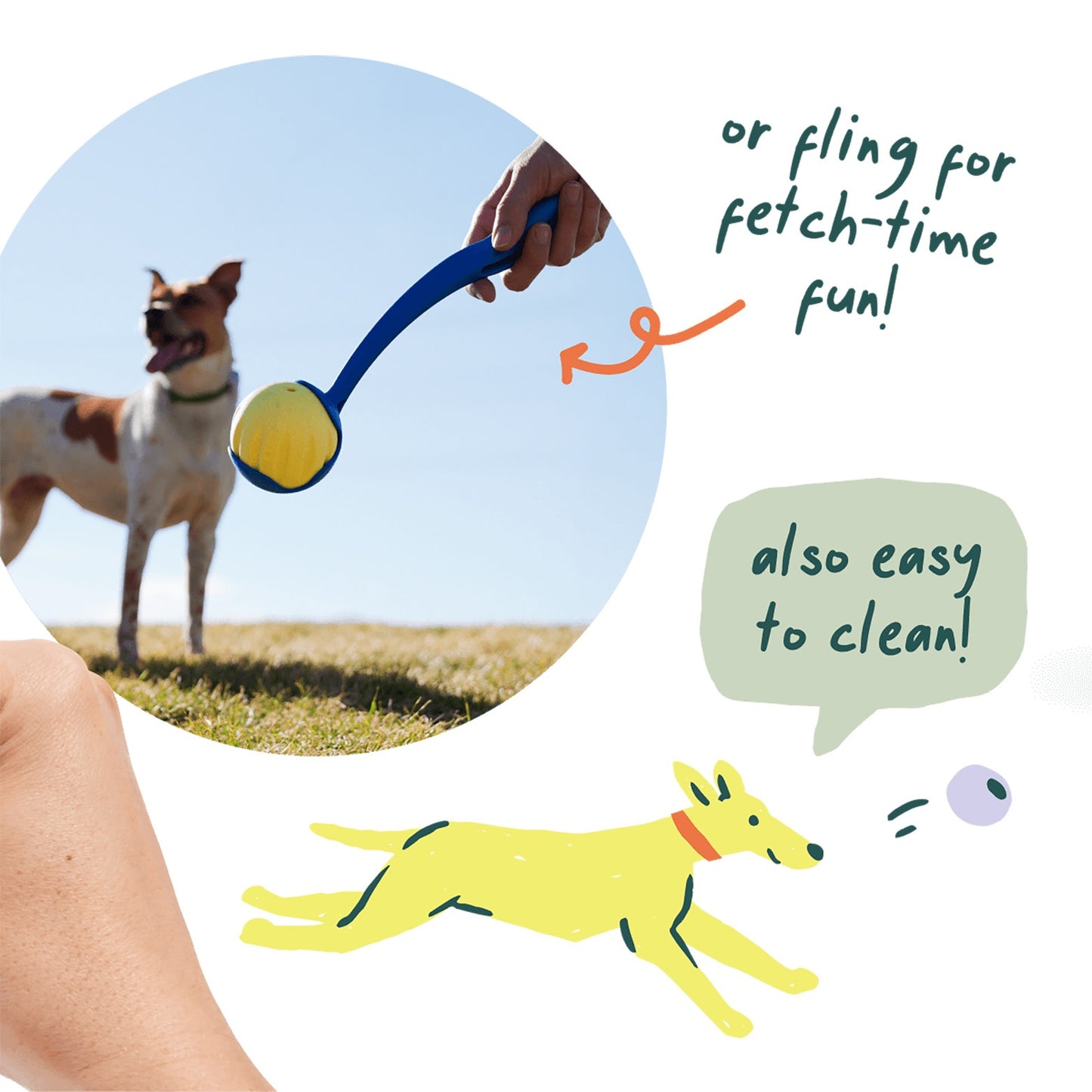 Woof FlyBall Treat Dispensing Dog Toy