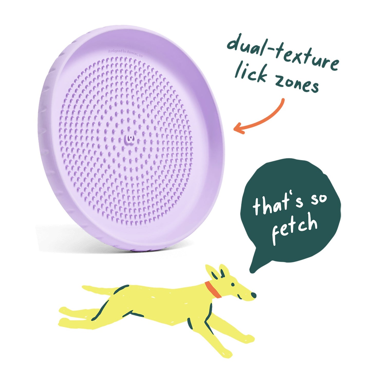 Woof Fly n' Feed 2-in-1 Dog Toy & Lick Mat
