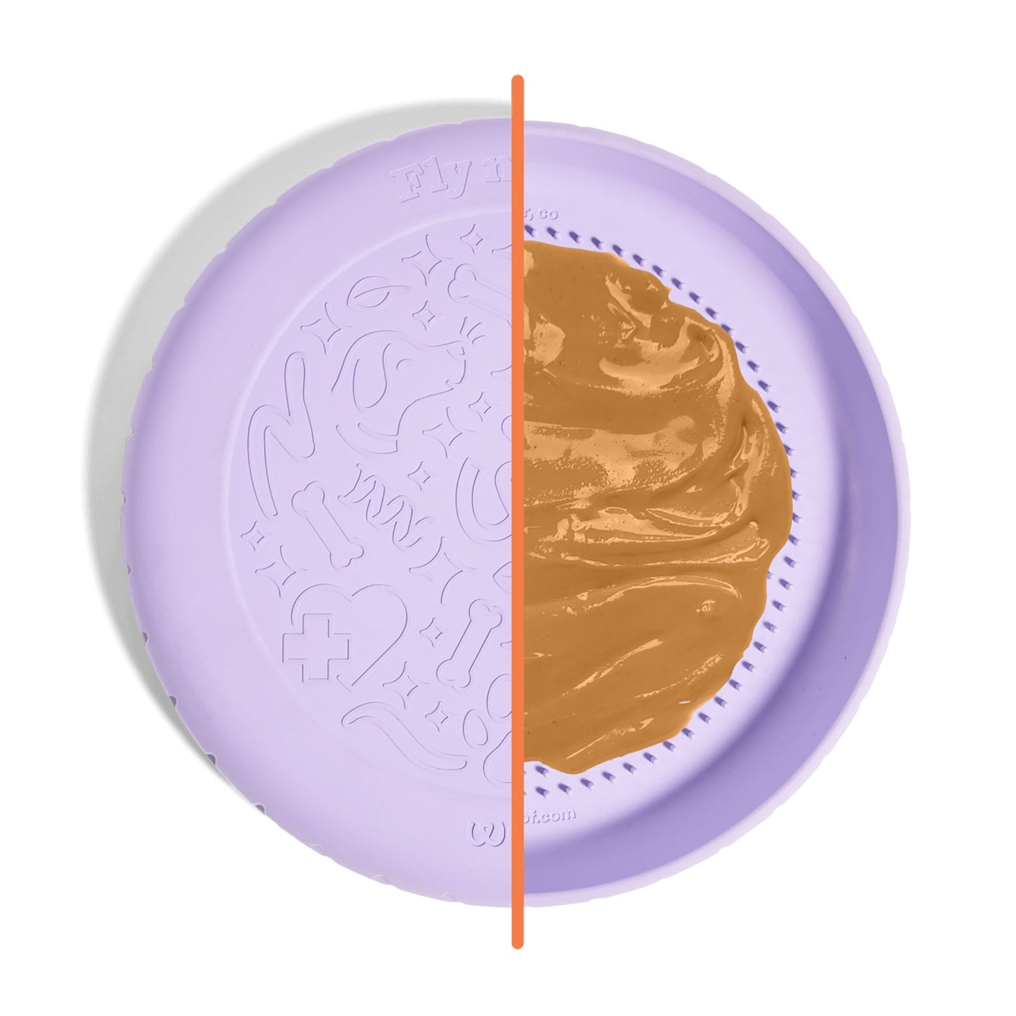 Woof Fly n' Feed 2-in-1 Dog Toy & Lick Mat