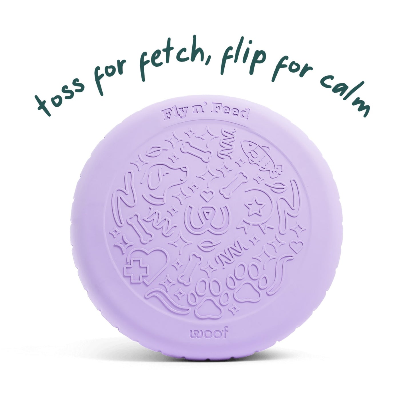Woof Fly n' Feed 2-in-1 Dog Toy & Lick Mat