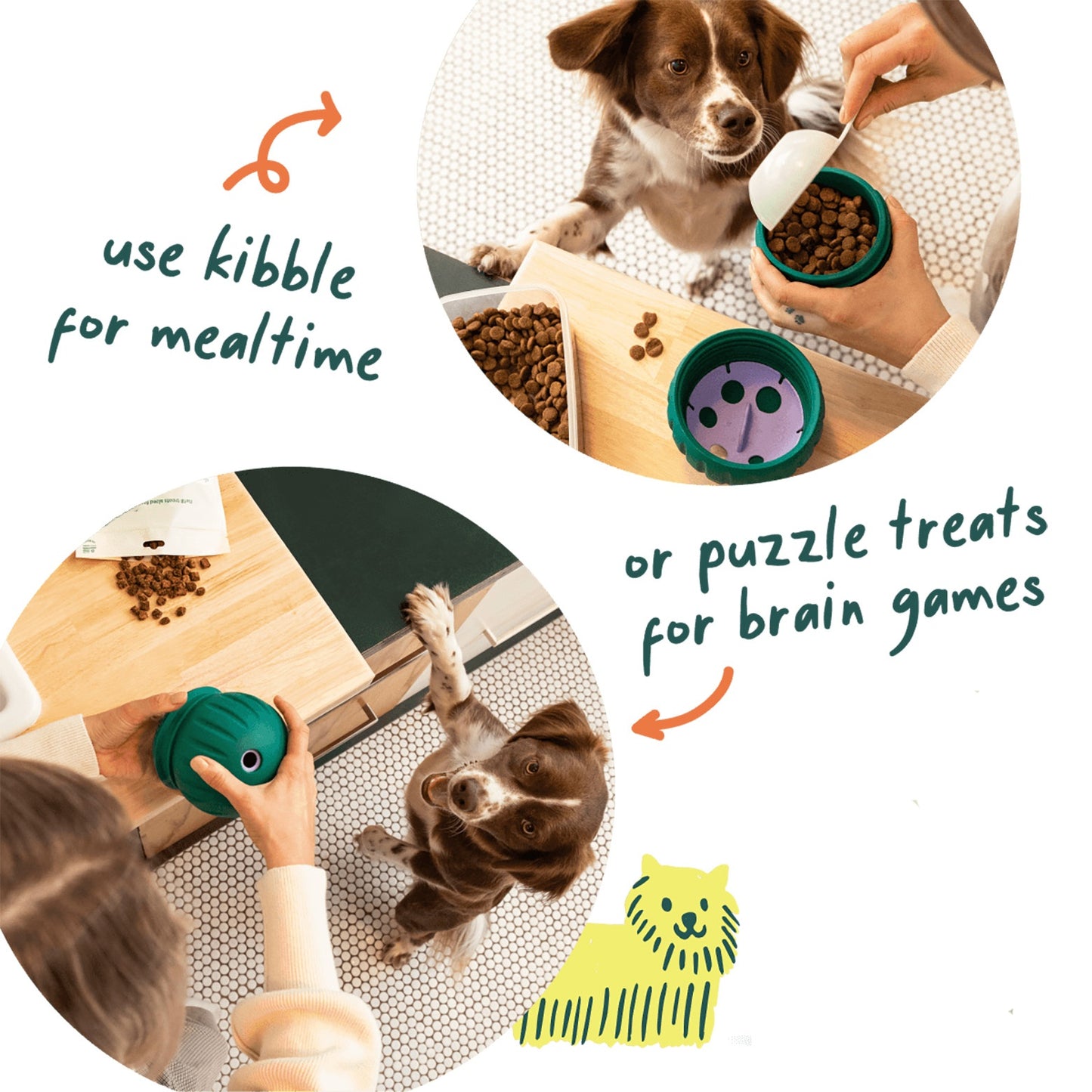 Woof Walkabout Treat Dispensing Dog Toy