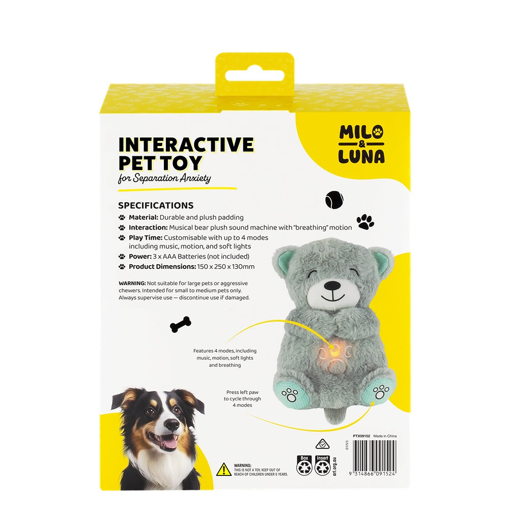 Milo and Luna Separation Anxiety Interactive Dog Toy