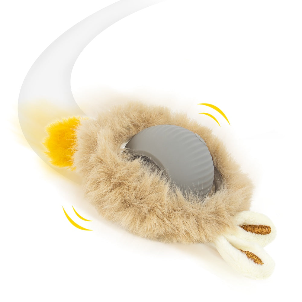 Milo and Luna Ball with Furry Ring Interactive Cat Toy