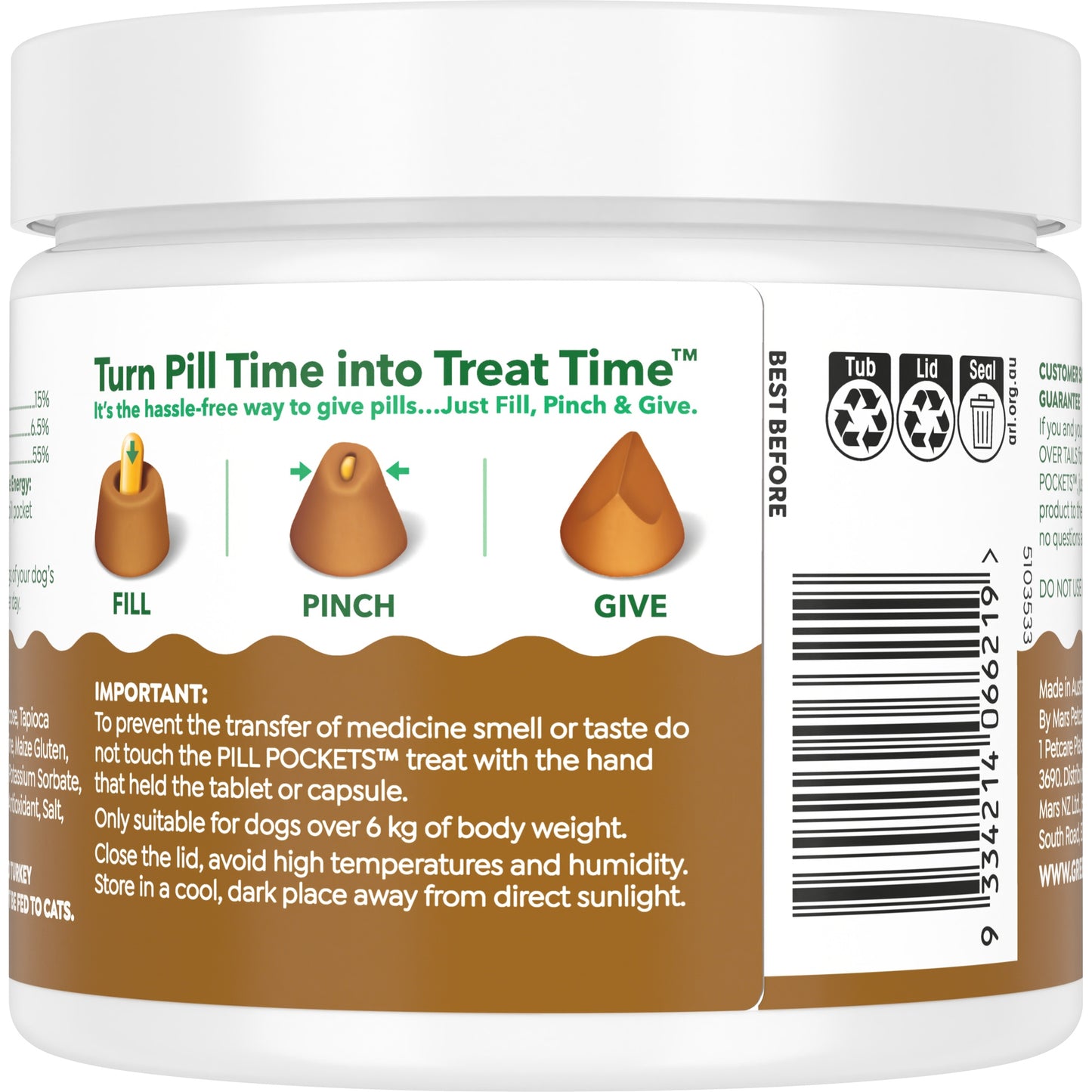 Greenies Pill Pockets Peanut Butter Dog Treats
