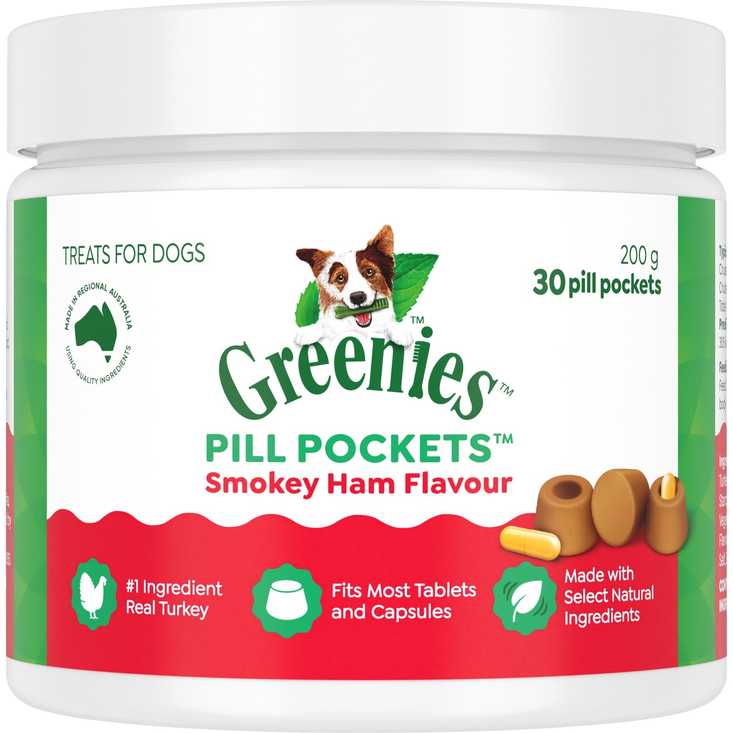 Greenies Pill Pockets Smokey Ham Dog Treats