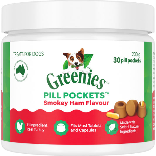 Greenies Pill Pockets Smokey Ham Dog Treats