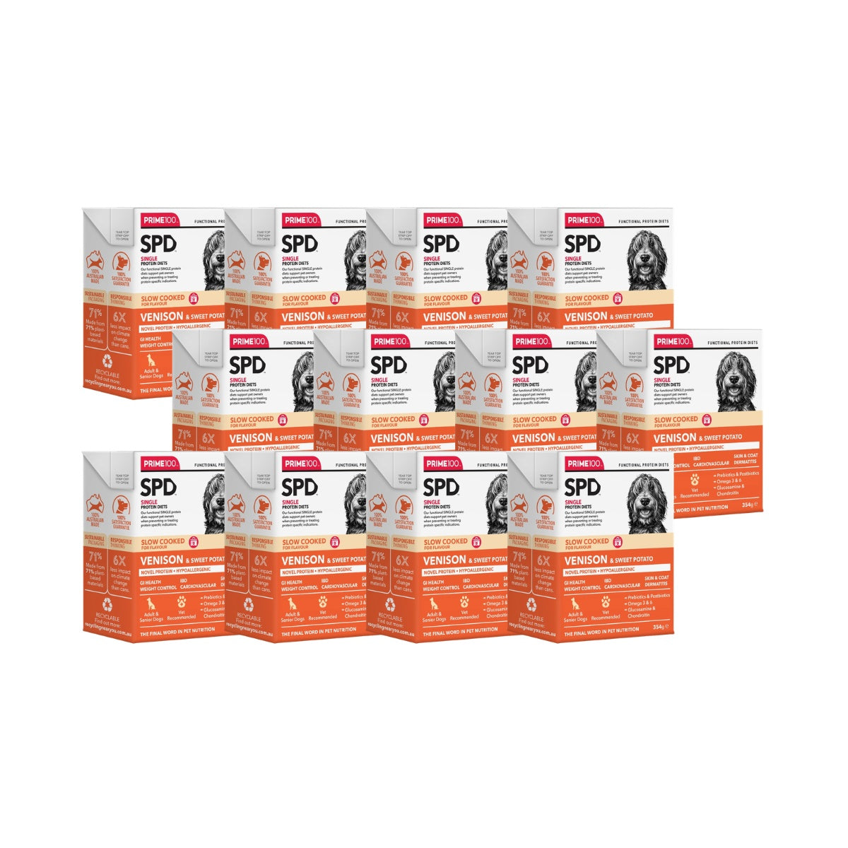 Prime100 SPD Slow Cooked Venison & Sweet Potato Wet Dog Food